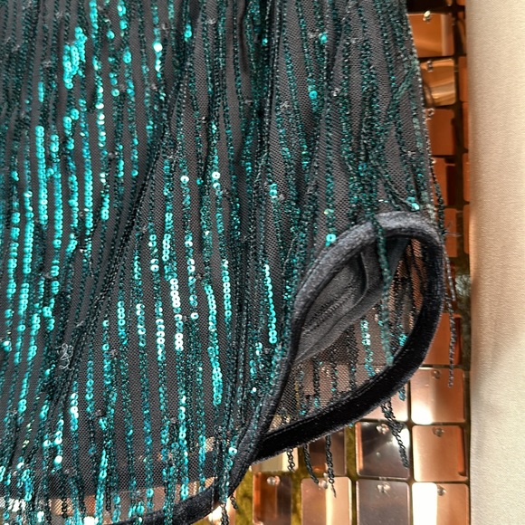 Avec Les Filles Sequins Fringe Size Small Mini Skirt - Picture 17 of 17